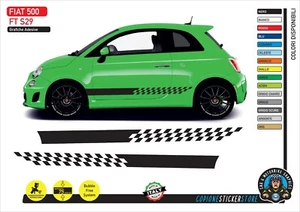 Klebebänder Seitentüren passend für Fiat 500 Abarth 695 595 Corsa S29 - Bild 1 von 1