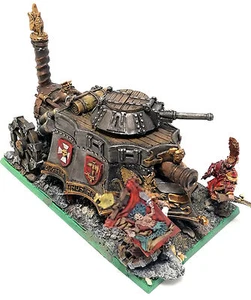WARHAMMER SIGMAR/FANTASY empire STEAM TANK (metal) + special base pro painted - Imagen 1 de 1