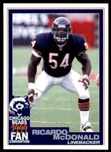 Convention des fans des Bears de Chicago 1999 Ricardo McDonald TRES RARE Pitt Panthers - Photo 1 sur 3