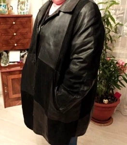 Frauen ECHTLEDER JACKE , Große Größen, Schwarz, GR. 52 "Belle Surprise" - Bild 1 von 11