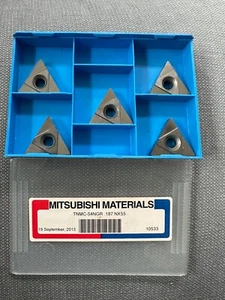 INSERTOS DE GIRO DE CARBURO MITSUBISHI TNMC 54NGR 187 NX55 QTY 5 - Imagen 1 de 1