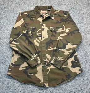 Vintage Winchester Shirt Men’s Large Camo Embroidered Mallard Duck LS Camouflage - Picture 1 of 6