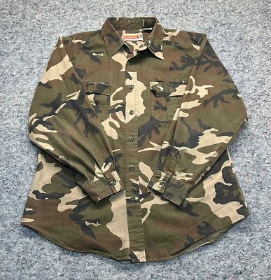 Vintage Winchester Shirt Men’s Large Camo Embroidered Mallard Duck LS Camouflage - Image 1 of 4