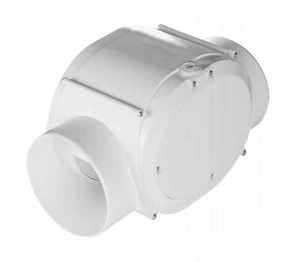 Inline Extractor Fan VTR 100mm with Turbine / Perpendicular Rotor Blades - Picture 1 of 3