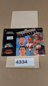 WWF WrestleMania Challenge - Nintendo NES- Manual Only **NO GAME!