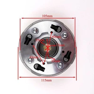 17T Semi Auto Clutch for 50cc 70cc 90cc 110cc 125cc Dirt Bike Go Kart ATV Lifan - Picture 1 of 6