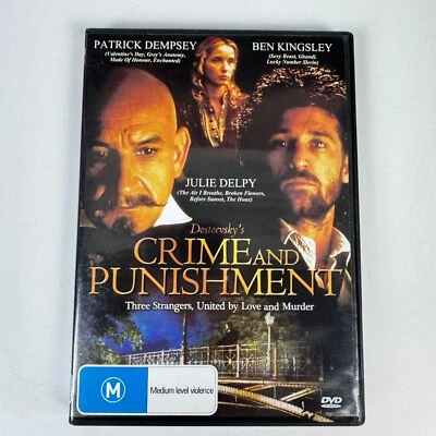 Crime and Punishment (DVD 1998) Patrick Dempsey Ben Kingsley Julie Delpy Region4 - Image 1 of 3