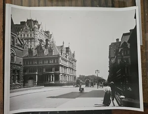 1915 11"x14" Photo Print New York City NYC Fifth Avenue Vanderbilt Manse Plaza - Picture 1 of 1