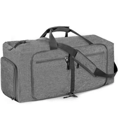 Bolsa de Lona Grande 85L Mujeres Hombres Impermeable Equipaje de Lona Gimnasio Viaje Bolsa de Transporte Foto 1 de 4