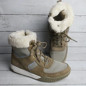 Weatherproof Women's Size 8 Chloe Snow Winter Boots Tan / Blue - Picture 1 of 9