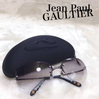 Óculos de sol JEAN PAUL GAULTIER cinza caixa acessórios estojo de armazenamento 19 - Imagem 1 de 4