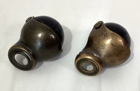 Vintage Furniture Ball Casters with metal Sockets Replacement Set of two Cover