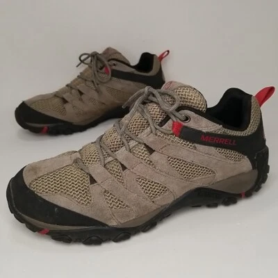 Zapatos de Senderismo Merrell Alverstone Para Hombre Talla 10.5 Beige Gamuza/Malla Ligeros Foto 1 de 4