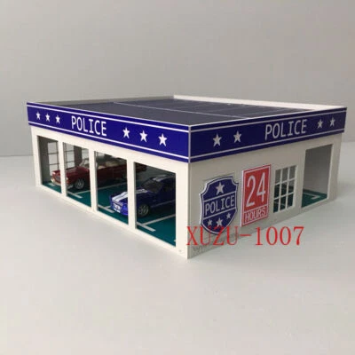 1/64 S Scale Buildings Model Railway Police Station / Ambulance Parking House - Image 1 of 4