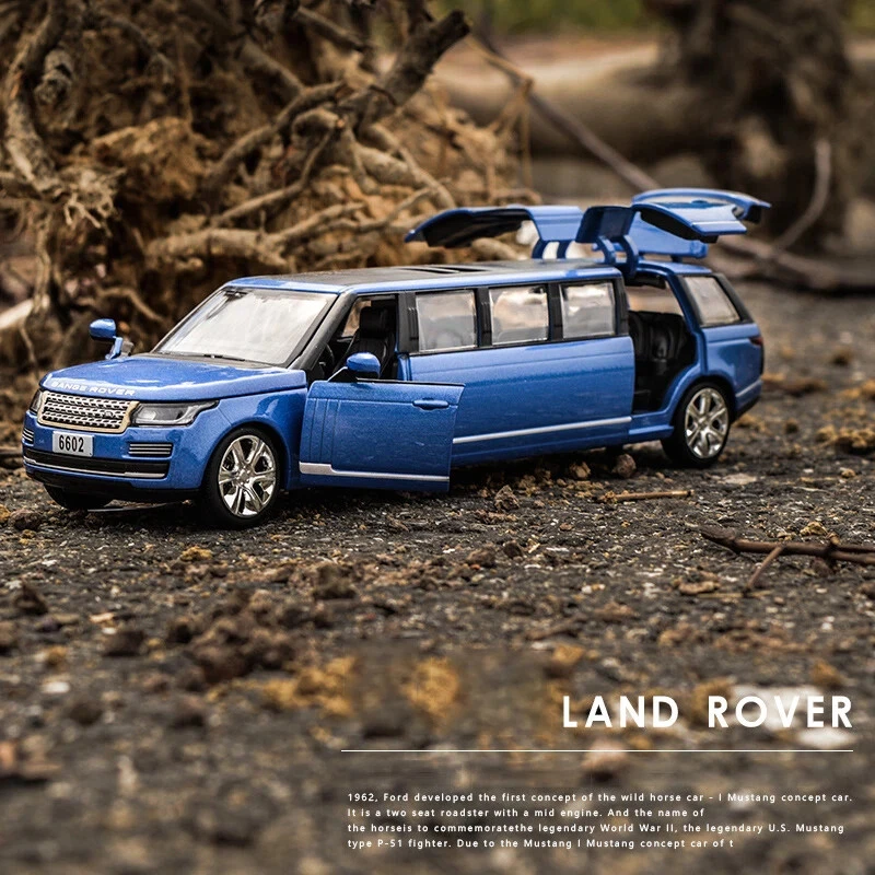 1:32 Range Rover Alloy Limousine Metal Diecast Car Model Pull Back Toy Vehicles - Image 1 of 4