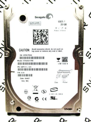 Seagate LD25.1 20GB ST920217AS SATA 9AP111-121 Laptop 2.5" Hard Drive - TESTED! - Image 1 of 4