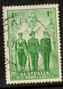 Stamps Australian, Pre decimal Armed Forces 1940 1d Green "CAPEL" W.A. Postmark - Picture 1 of 1