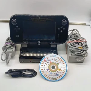 CONSOLE NINTENDO WII U 32 GB NERA + ACCESSORI + GIOCO - USATO TESTATO COMPLETO - Imagen 1 de 15