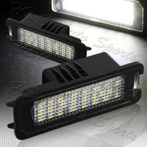 For VW GTi Golf Rabbit CC Porsche 6000K 18-SMD White LED License Plate Lights - Picture 1 of 4