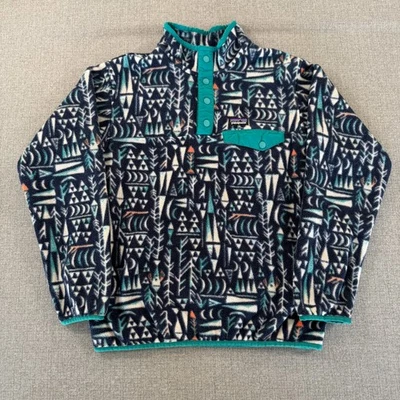 Pullover polar azteca Patagonia Synchilla Snap T niños XL 14 azul surf corredor niño Foto 1 de 4