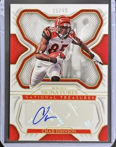 Chad Johnson Auto - 2022 Panini National Treasures Football - Numbered /49 - Bild 1 von 1