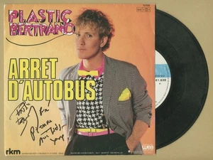 Plastic Bertrand - Belgian singer - Mon Nez Mon Nez - Rare signed 45-RPM - COA - Picture 1 of 2