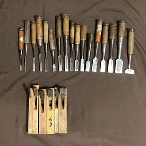 Kanna Plano de Mano Cincel Nomi Japonés Vintage Carpintero Juego de Herramientas de 23 Japón - Imagen 1 de 10