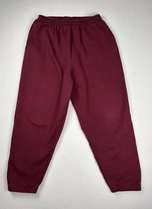 Starter Jogginghose Burgund Fleece Joggers Herren Große Gummibündchen - Bild 1 von 9