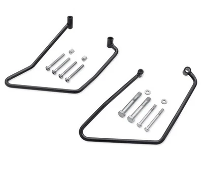 oem Harley 90201433 Black Saddlebag Support Bracket Kit 00-22 Sportster XL - Image 1 of 4