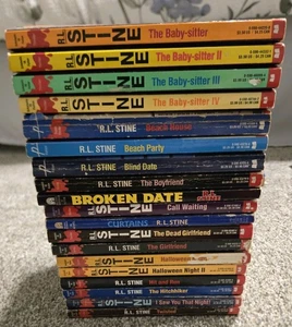 Lot 19 RL Stine Fear Street Point Horror Bücher Babysitter Halloween Nacht II Set - Bild 1 von 6