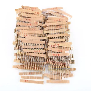 Kit Assortimento Resistenze Film Carbonio 1000 Pezzi da 1 a 10M Ohm Tolleranza 5 Watt - Foto 1 di 7