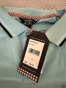 Brand New NWT Ben Sherman Polo Men's Small Teal Green Short Sleeve Golf Shirt - Picture 1 of 5