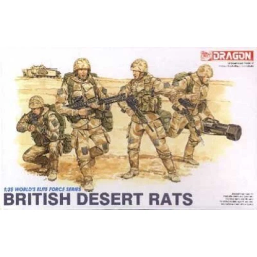 BRITISH DESERT RATS KIT 1:35 Dragon Kit Figure Militari Modellino Nuovo - Immagine 1 di 1
