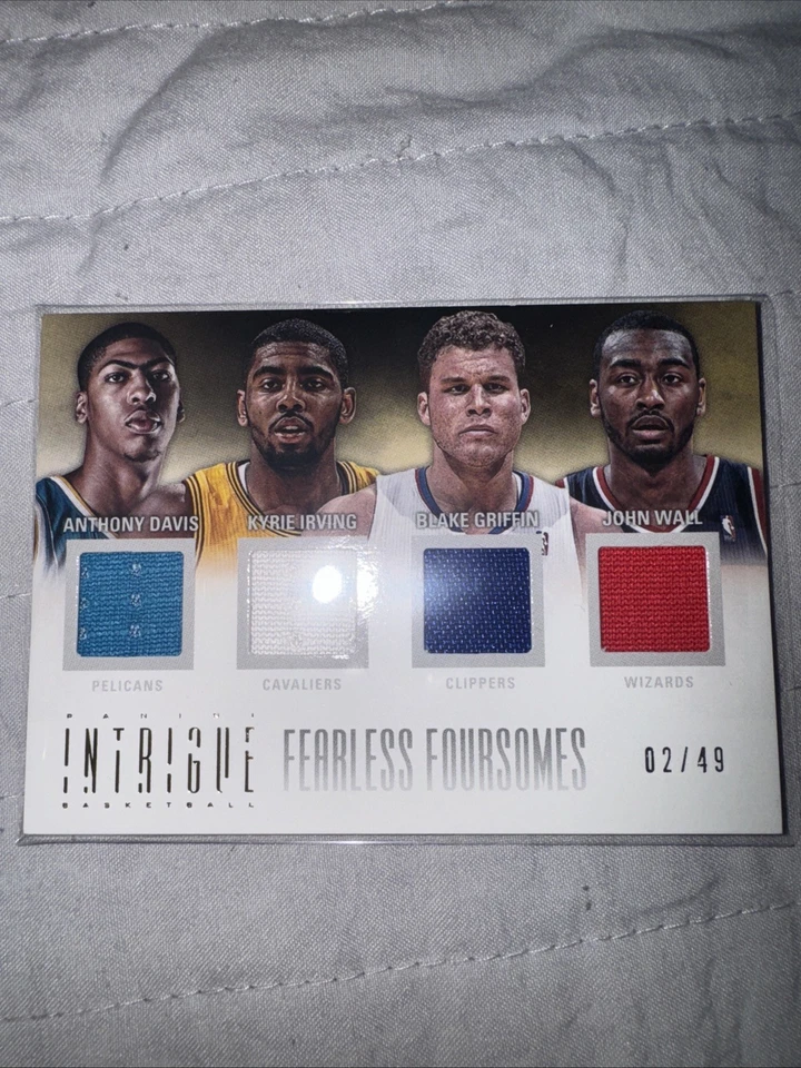 2012 Panini  - Fearless Foursomes Anthony Davis, Kyrie Irving, Blake Griffin RC - Image 1 of 2