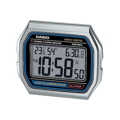Casio A158WA DQD-851J-8JF Electric Wave Alarm Clock w/Box New - Image 1 of 4
