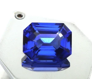 Zaffiro naturale non trattato BLU Kashmir 10 ct certificato pietra preziosa sfusa - Foto 1 di 6