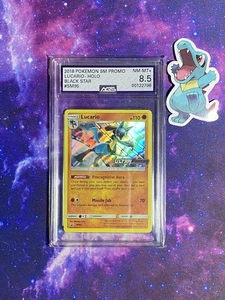 2018 Pokemon Ultra Prism Pre-Release Lucario Holo Black Star Promo #SM95 AGS - Bild 1 von 2