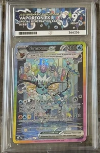 🔹ACE 9 MINT🔹Vaporeon EX 149/131🔸Prismatic Evolutions 2025 Pokemon TCG Card - Picture 1 of 1