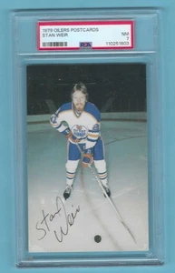 1979 Oilers Postkarten Stan Weir Edmonton Oilers! PSA 7 NM! 2 PSA HÖHER! RAR! - Bild 1 von 6