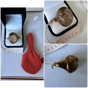 OAK (One of a Kind) Stephen Dweck Facetted Moss Quartz Bronze Simple Bezel Ring - Picture 1 of 10