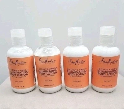 Loción corporal iluminadora de hibisco de coco hidratación de karité 3,2 oz talla trvl nueva sellada Foto 1 de 4