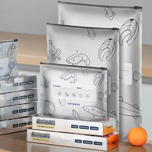 Reusable Aluminum Foil Sealable Storage BagsFreezer Slider Containers Safe M0U9 - Picture 1 of 16