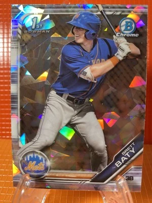 Brett Baty 2019 Bowman’s 1st Atomic “ like” Silver Sapphire Refractor #BDC-19 🌟 - Image 1 of 2
