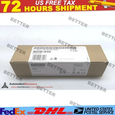New Siemens 6ES7 193-4CF50-0AA0 6ES7193-4CF50-0AA0 Terminal module for ET 200S - Image 1 of 3