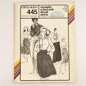 Stretch & Sew 445 Skirts Uncut Sewing Pattern Sz 30-46 VTG 1979 Ann Person - Picture 1 of 8