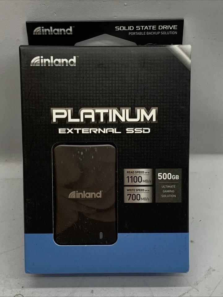 Inland Platinum External SSD 500GBP Solid State Drive Portable Backup Solution - Image 1 of 4