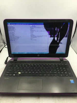 HP PAVILION 15 - BOOTS TO BIOS/BAD LCD - INTEL I3 4005 - 8GB RAM - READ DESC- BB - Image 1 of 4
