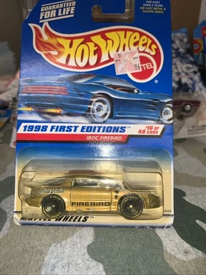 1998 Hot Wheels First Editions IROC Firebird  # 653 # 16 Of 40 New On Card B113 - Image 1 of 4