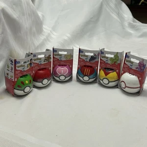 MEGA Construx Pokemon Wattrel Series 23 Pokeball Friend Ball Voltrel New All 6 - Picture 1 of 6
