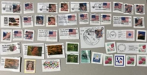 Used US Stamp Lot Of 43 - Flag Autumn Forever Stamps, Pre-Sorted Nonprofit - Picture 1 of 8
